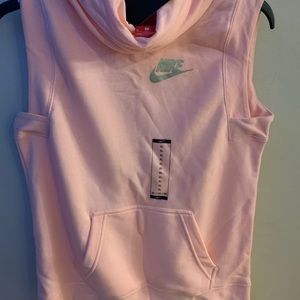 Pink nike tank sweatshirt